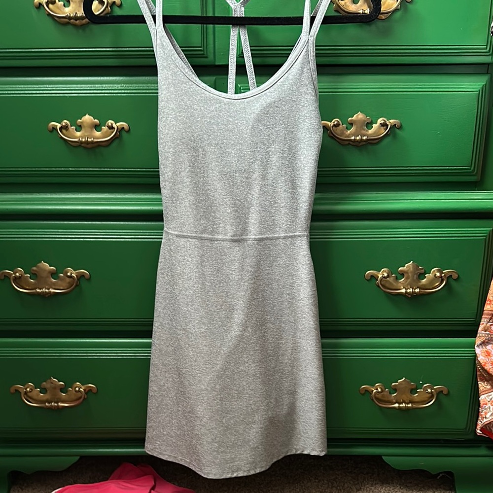 Old Navy Gray Sleeveless Sheath Mini Dress